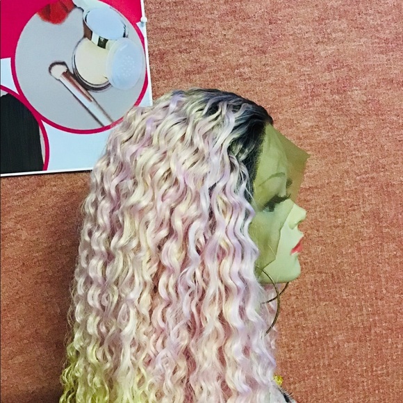 Clearance ,Lace Front Wig Deep Wave Synthetic Wig Heat Resistant Women - Picture 4 of 4